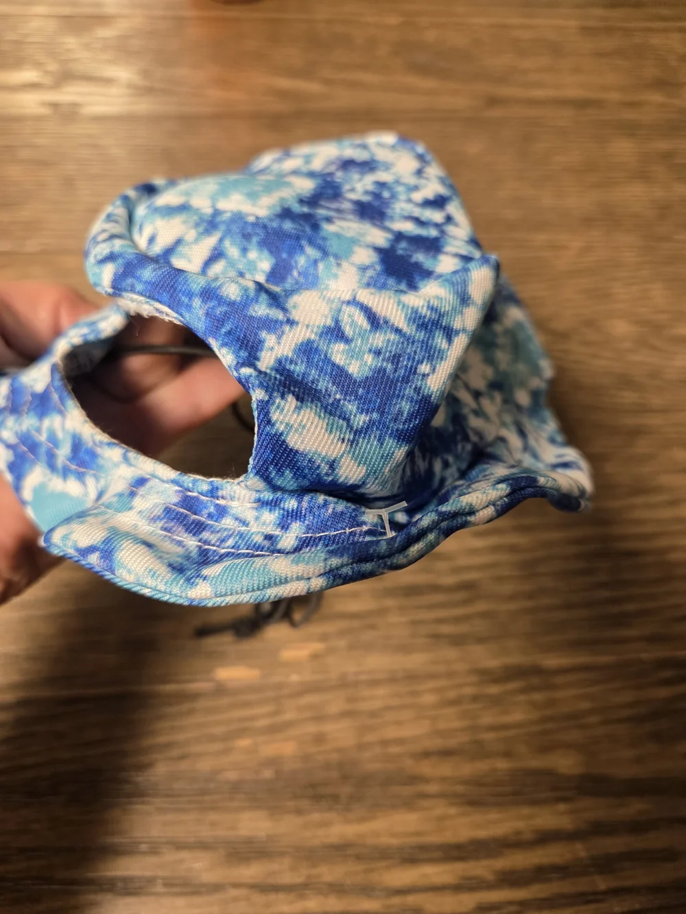 Dogs Blue Tie-Dye Sun Hat -Beach Bucket Hat